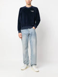 Sporty & Rich logo-embroidered long-sleeve sweatshirt