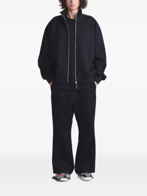 Yoshiokubo mesh-panelled zip-up sweatshirt