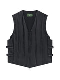 Denim Tears Oakland quilted leather vest