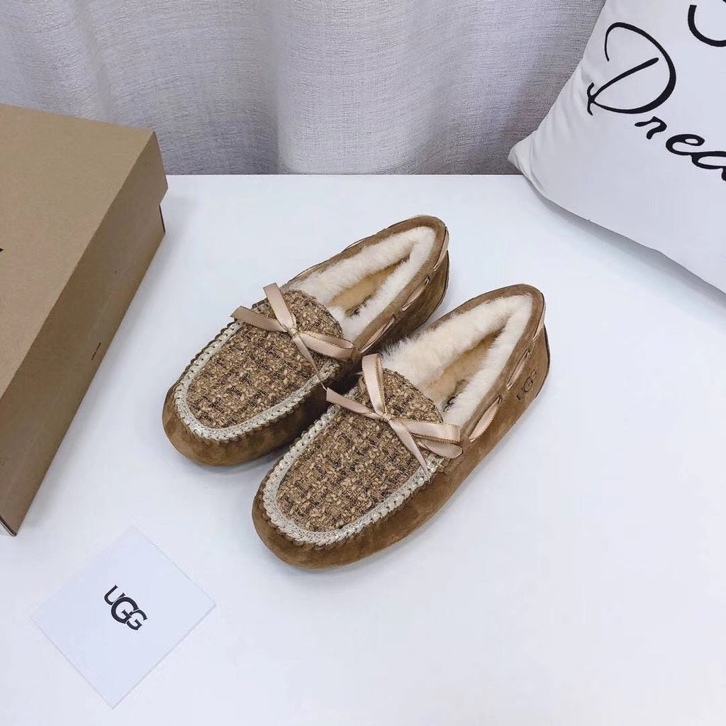 Chestnut Chanel-Style Driving Loafers — Sophisticated & Chic | New Arrival | In Stock
