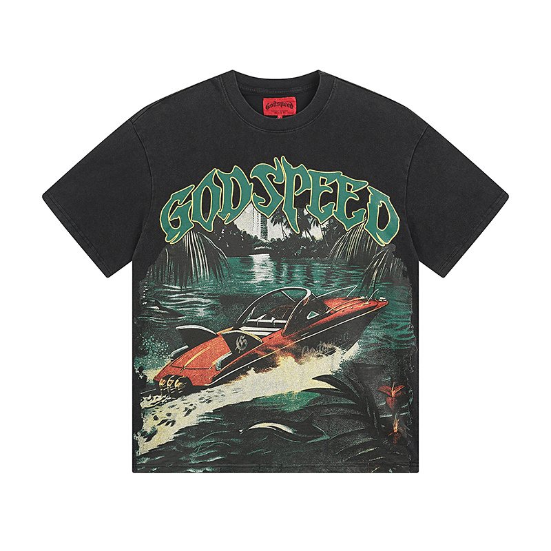 Godspeed Washed Rock Graphic T-Shirt