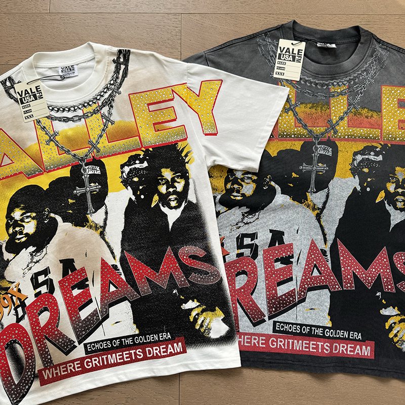 VALE USA Rhinestone Dreams Graphic T-Shirt